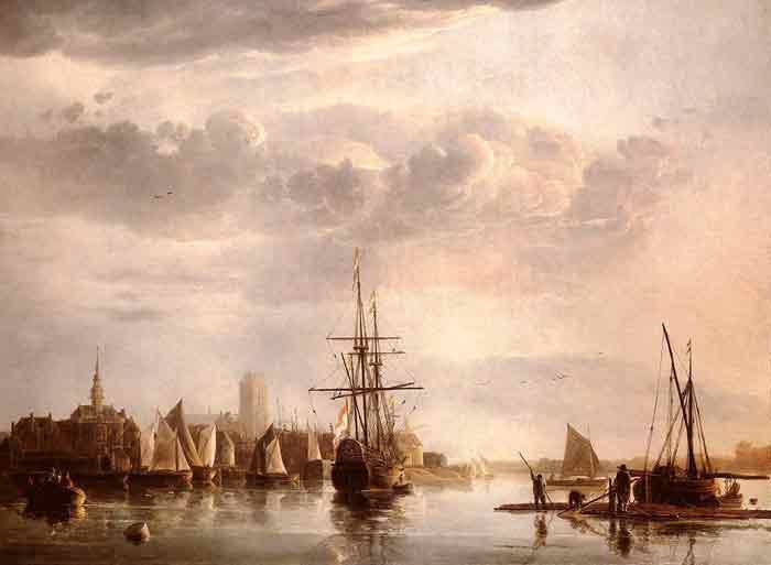 Oil painting for sale:View Of Dordrecht, 1650