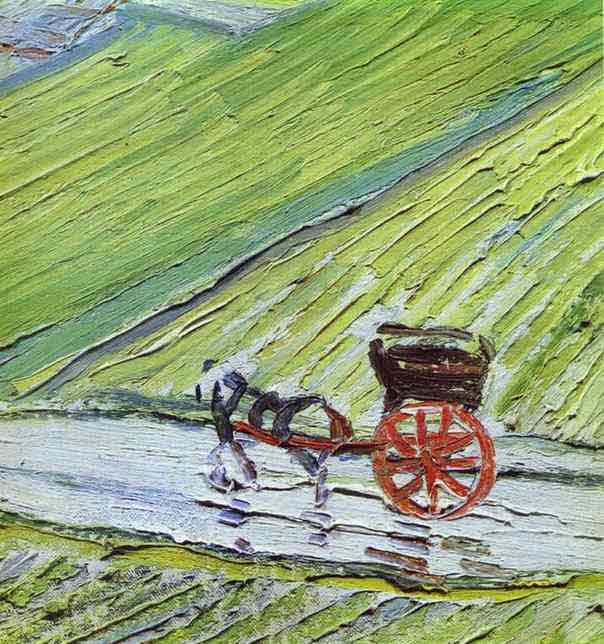 A Road in Auvers after the Rain. Detail. 1890