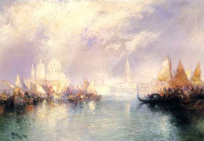 Oil painting for sale:The Church of Santa Maria della Salute, Venice, 1908