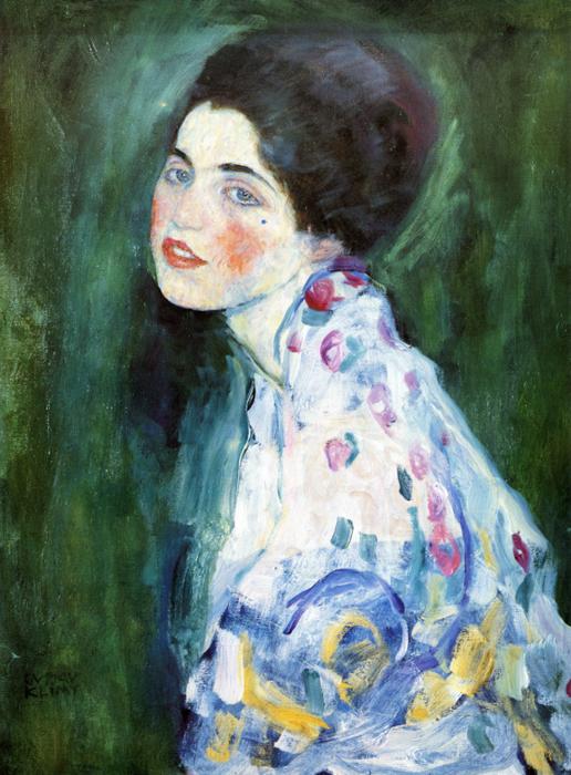 Oil painting:Portrait of a Lady. ca 1916