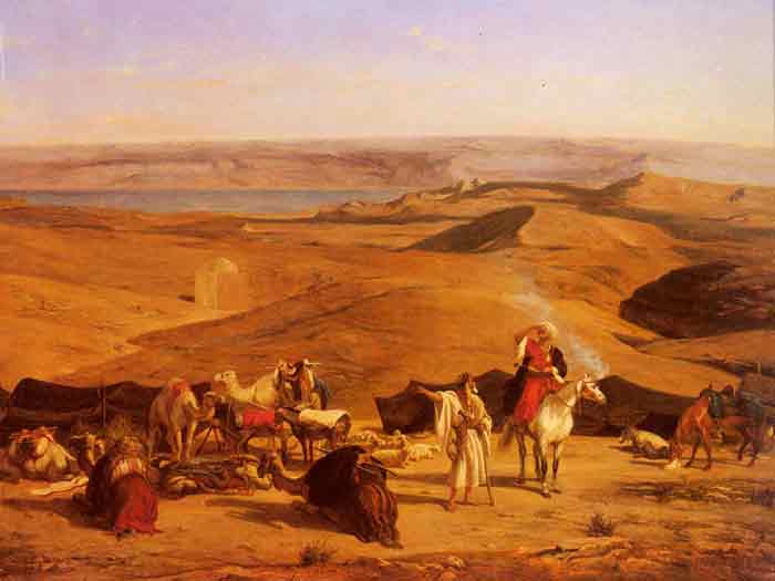 Oil painting for sale:The Desert Encampment