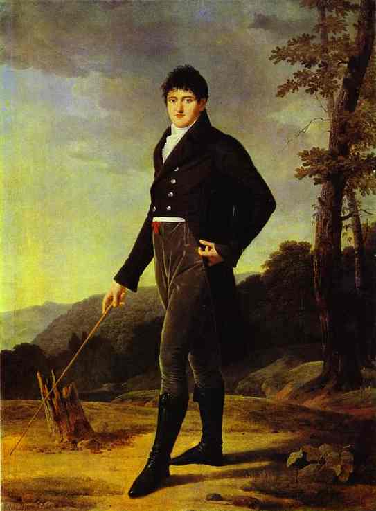 Oil painting:Portrait of Count Andrei Bezborodko. 1804