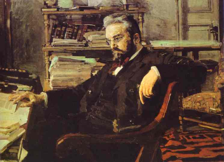 Oil painting:Portrait of a Businessman K. Artsybushev. 1895-1896