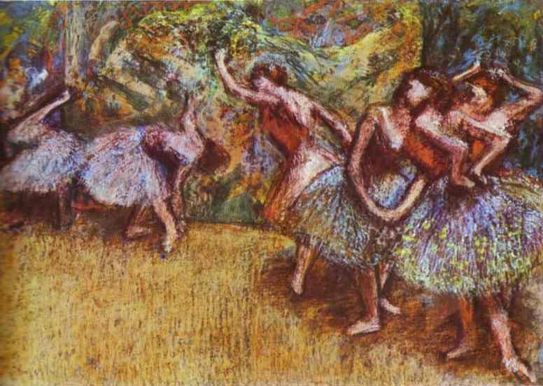 Oil painting:Ballet Scene. 1907