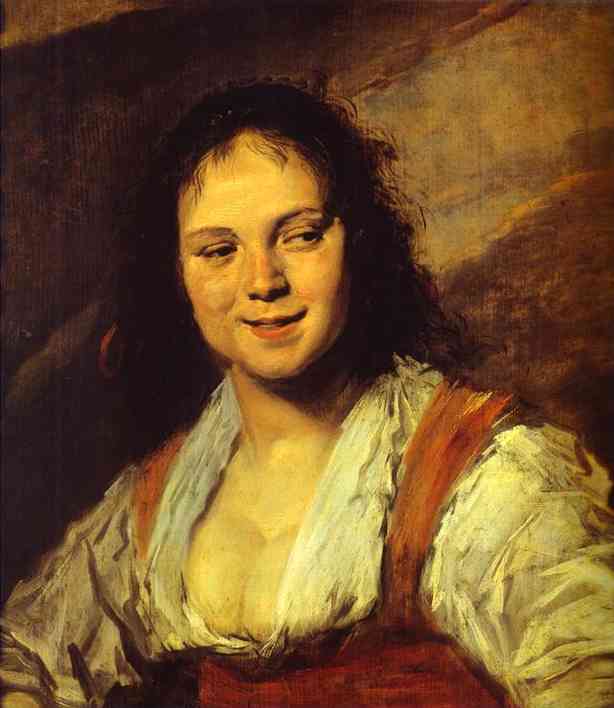 Oil painting:Gypsy Girl. c. 1628