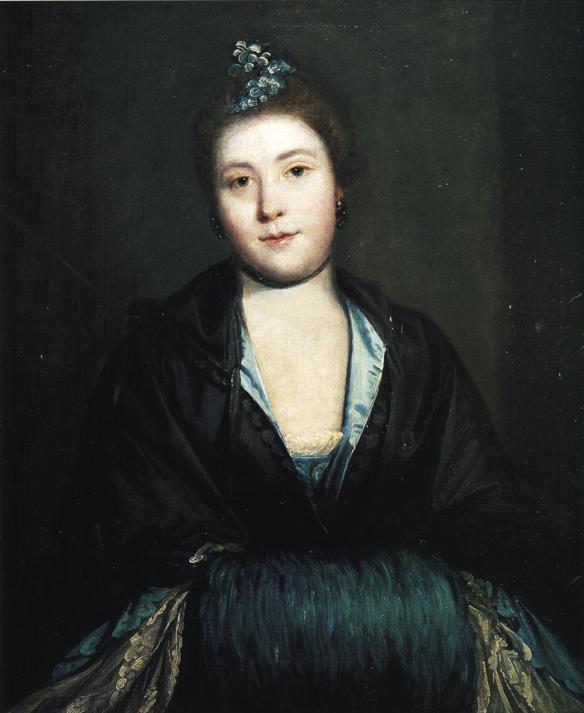Oil painting:Kitty Fisher. 1757