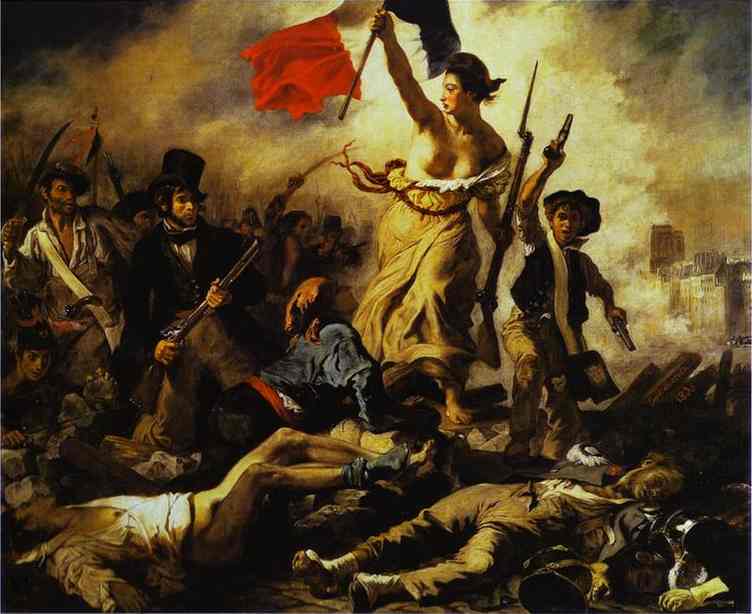 Oil painting:Liberty Leading the People (28 July 1830