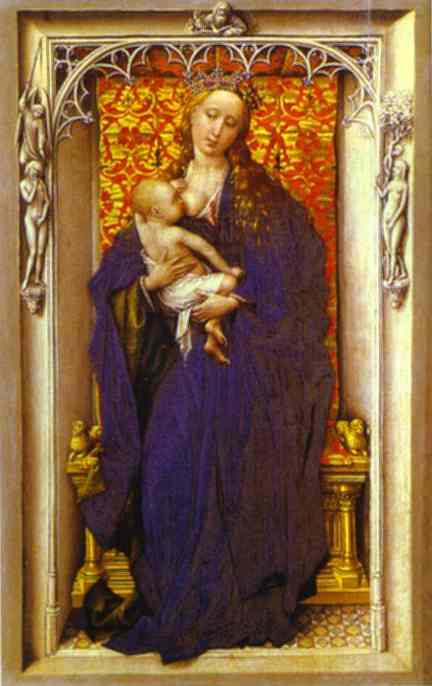 Oil painting:Madonna. c.1440