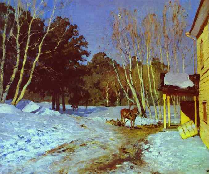 Oil painting:March. 1895