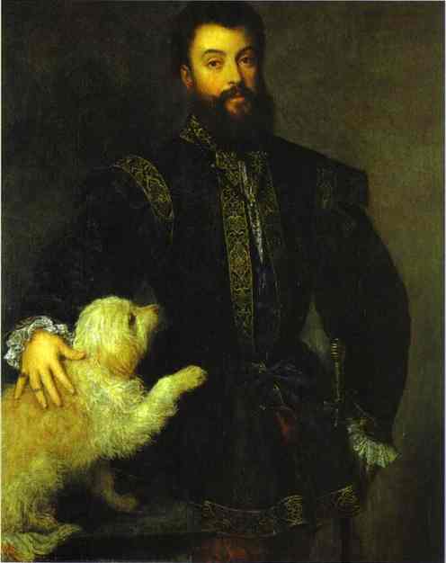 Oil painting:Portrait of Federico II Gonzaga. 1523-1529