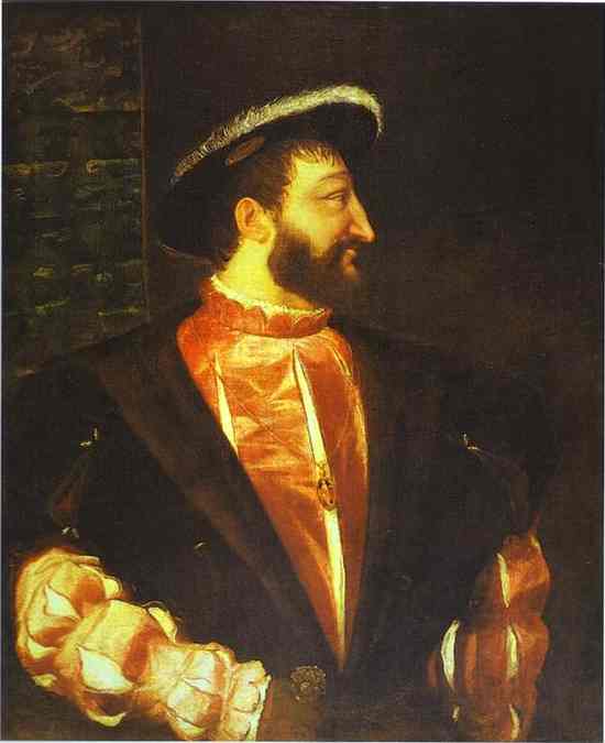 Oil painting:Portrait of Francis I. 1539