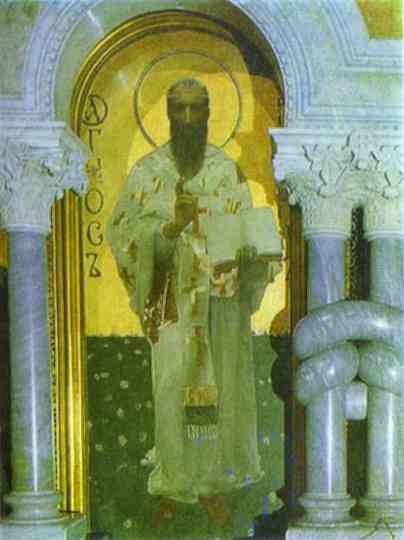 Oil painting:St. Cyril. 1885