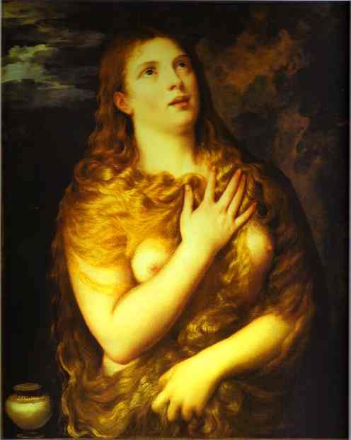 Oil painting:St. Mary Magdalene. c.1530-1535