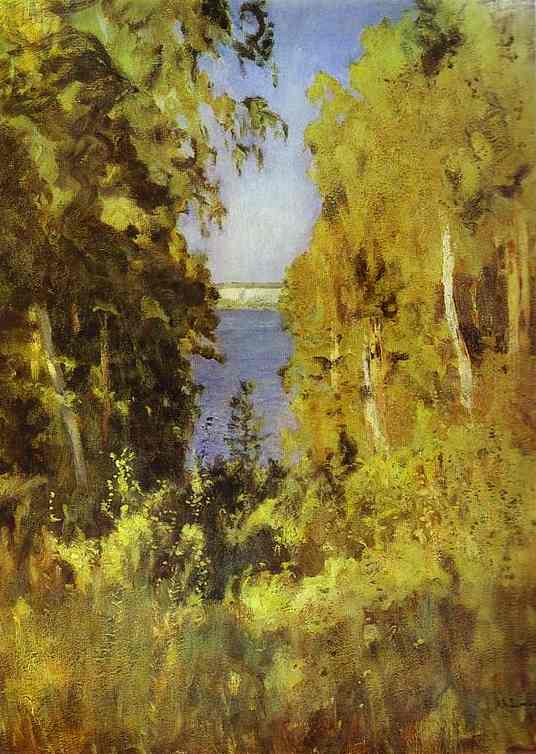 Oil painting:The Gully. 1898