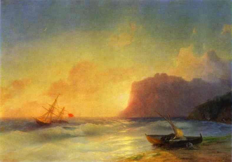 Oil painting:The Sea. Koktebel. 1853