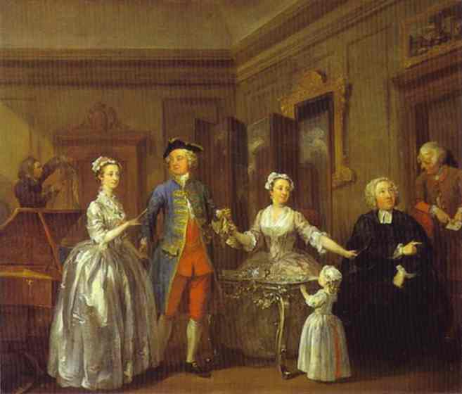 Oil painting:The Western Family. 1730