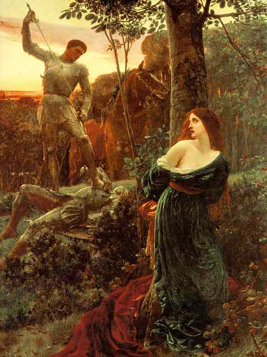 Oil painting for sale:Chivalry, 1885