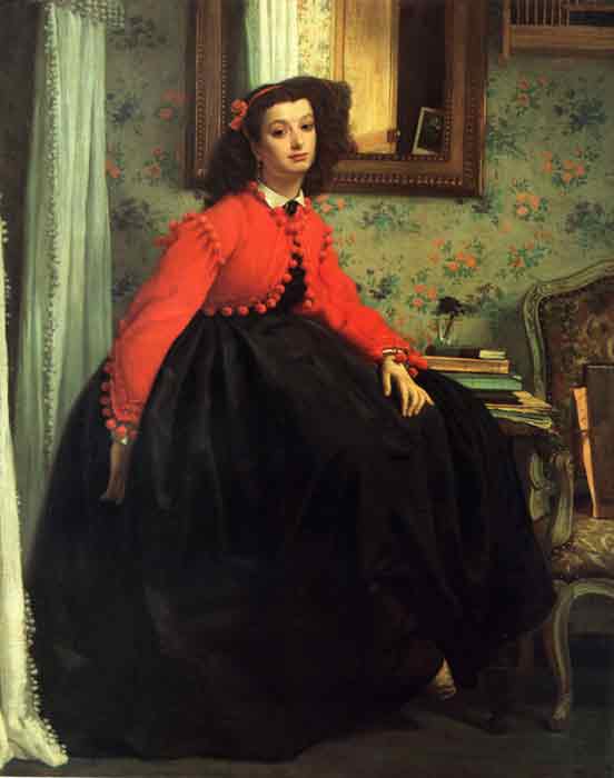 Oil painting for sale:Portrait of Mlle. L.L., 1864