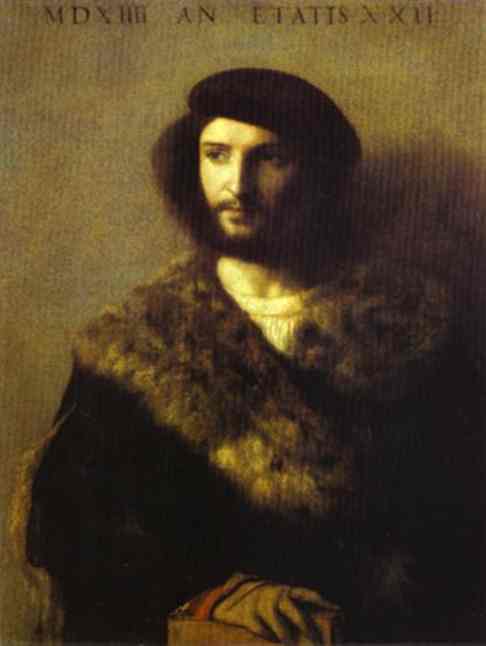 Oil painting:Portrait of a Man. 1514