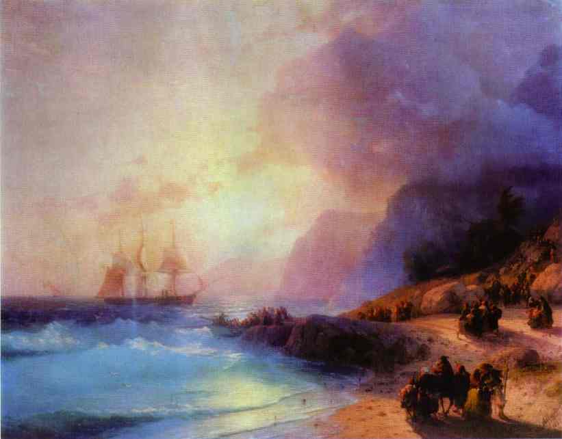 Oil painting:On the Island of Crete. 1867