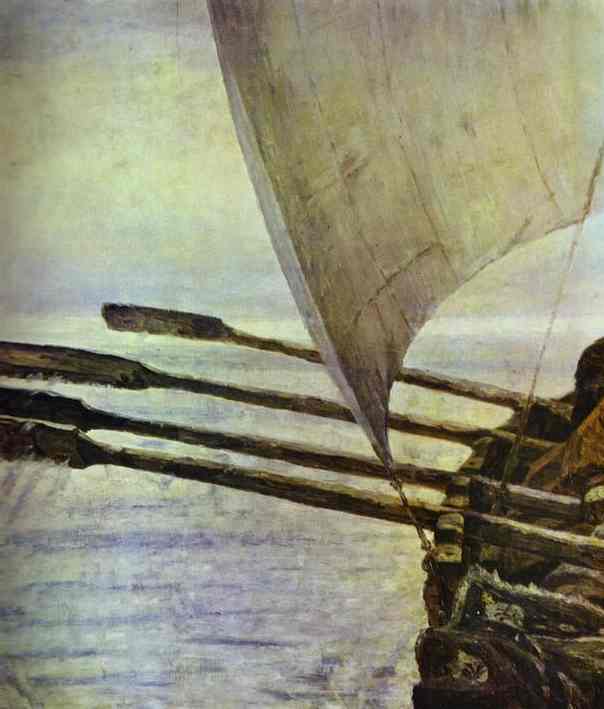 Oil painting:Stepan Razin. Detail. 1906