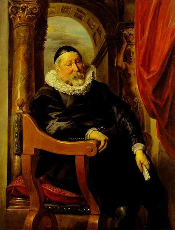 Oil painting:Portrait of an Elderly Gentleman. c. 1641