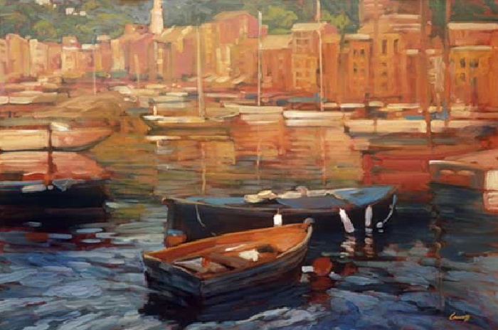 Anchored Boats - Portofino