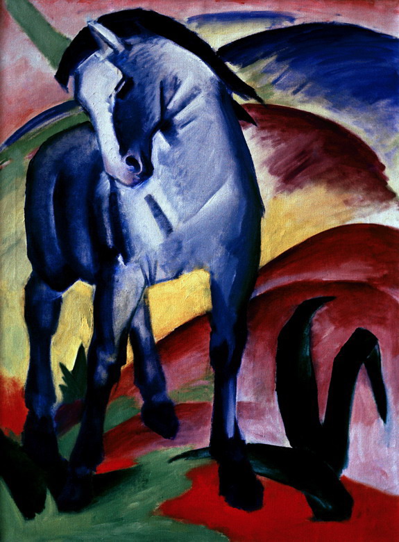 Blaues Pferd 1