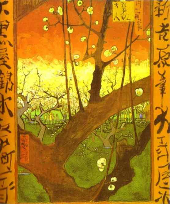 Plum tree in Bloom after Hiroshige