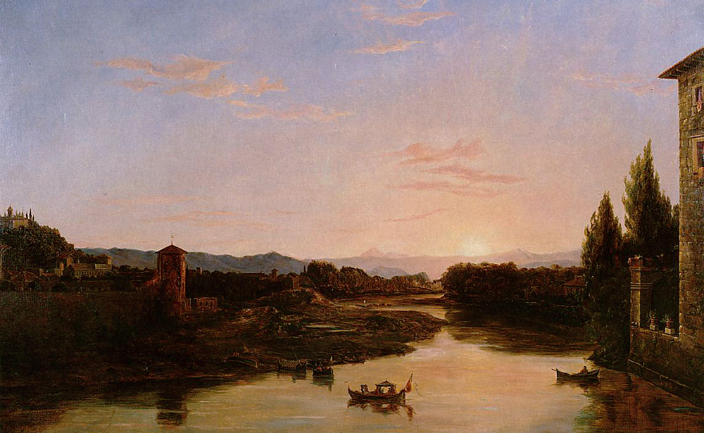 Sunset of the Arno