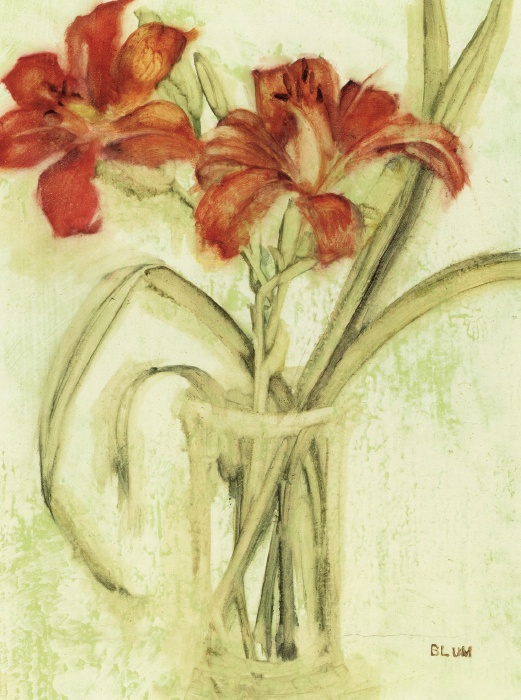 Vase of Day Lilies IV