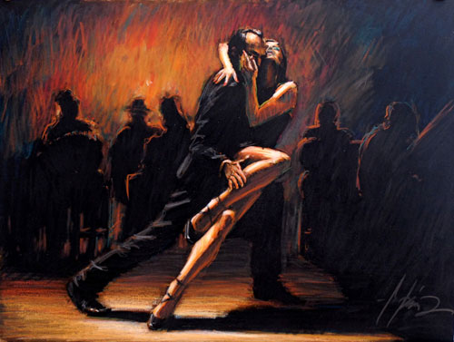 tango study in pastel
