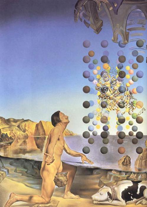 Dali Nude in Contemplation Before the Five Regular Bodies