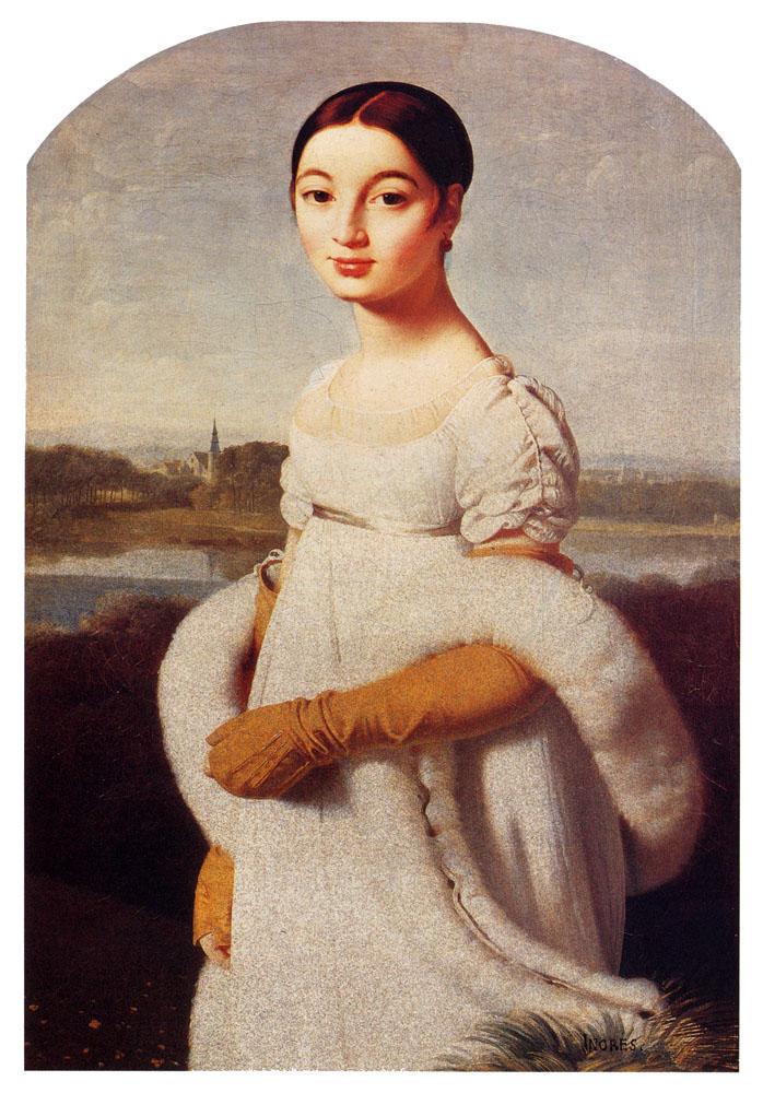 Portrait Of Mademoiselle Caroline Riviere