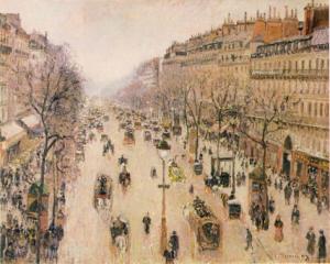 Boulevard Montmartre, Morning, Grey Weather 1897