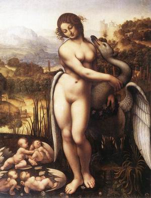 Cesare da Sesto. Copy of the Leda and the Swan by Leonardo. c.1505-1510