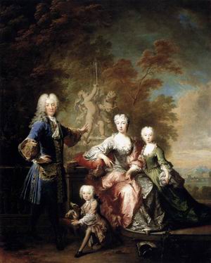 Count Ferdinand Adolf von Plettenberg and his Family 1727