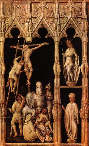 Crucifixion, detail from right side, 1440-45