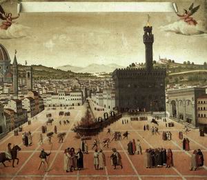 Execution of Savonarola on the Piazza della Signoria 1498