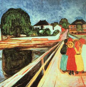 Girls on a Bridge 1899-1900