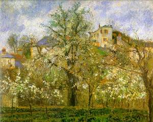 Kitchen Garden with Trees in Flower, Pontoise, 1877