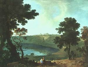 Lake Albano and Castel Gandolfo, 1754