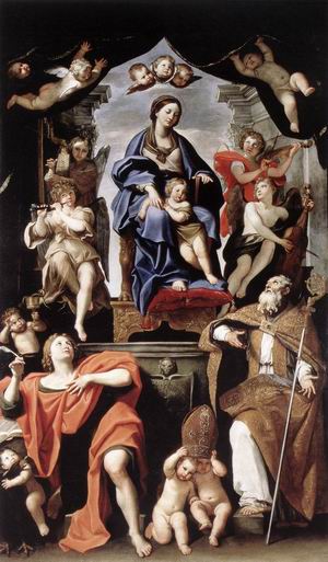 Madonna and Child with St Petronius and St John the Baptist 1629