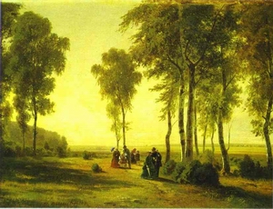 Promenading in the Forest 1869