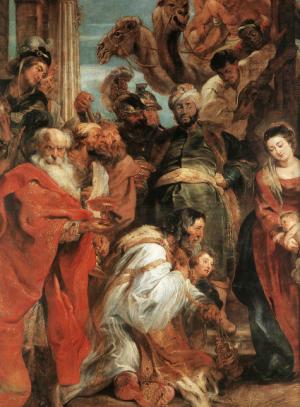 The Adoration of the Magi (detail)