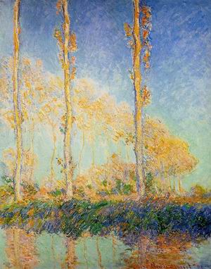 Three Poplar Trees in the Autumn 1891