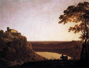 View of the Lake of Nemi 1790-95