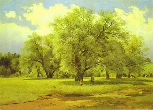 Willows Lit Up by the Sun 1860s-1870s