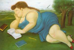 Woman with a book 1987