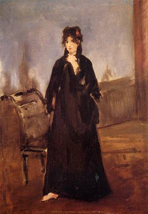 Young Woman with a Pink Shoe (aka Portrait of Bertne Morisot) 1868